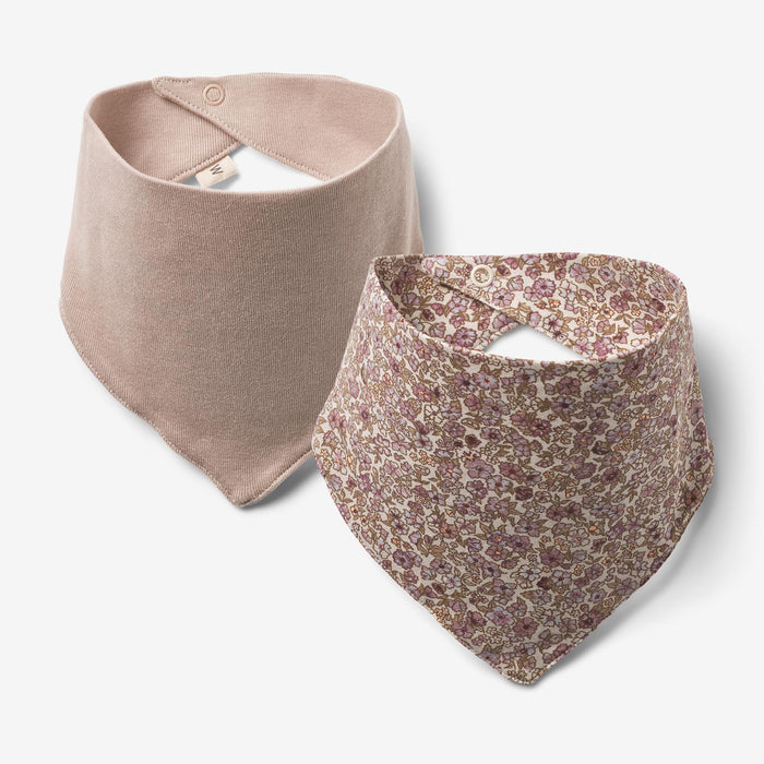 Wheat Main 2 Bib Eden | Baby Accessory 0098 grey rose flowers