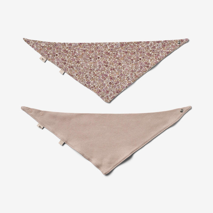 Wheat Main 2 Bib Eden | Baby Accessory 0098 grey rose flowers