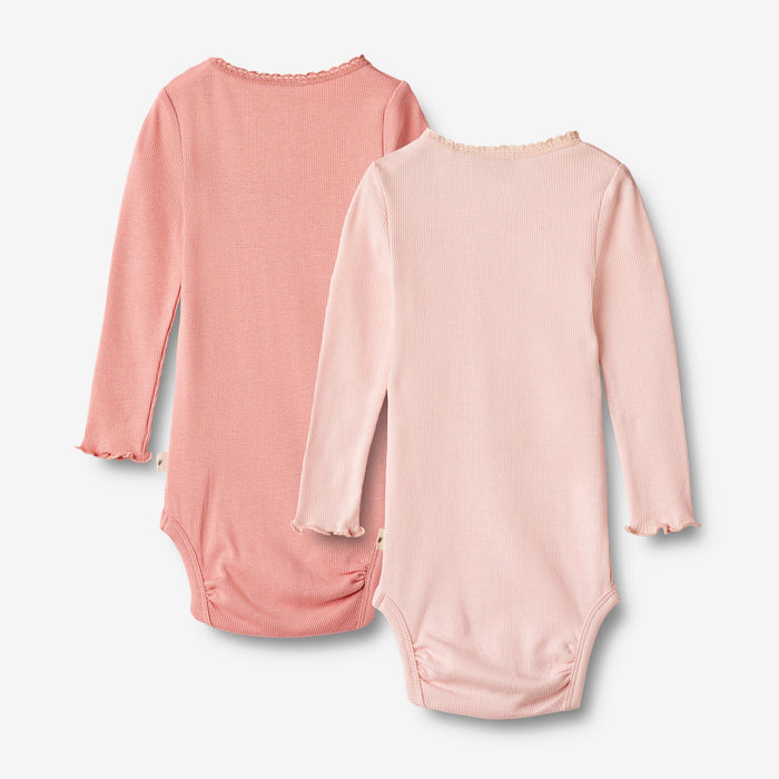 Wheat Main 2 Rib Body L/S Lotta Underwear/Bodies 2510 rosette ballet