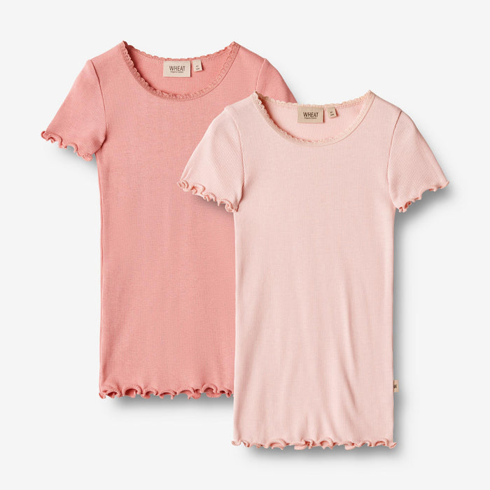 Wheat Main 2 Rib T-Shirt S/S Katie Jersey Tops and T-Shirts 2510 rosette ballet