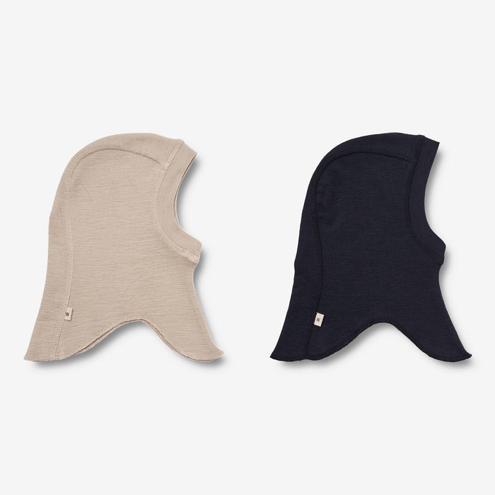 Wheat Wool 2 Wool Balaclava Felix | Baby Accessory 3237 beige navy