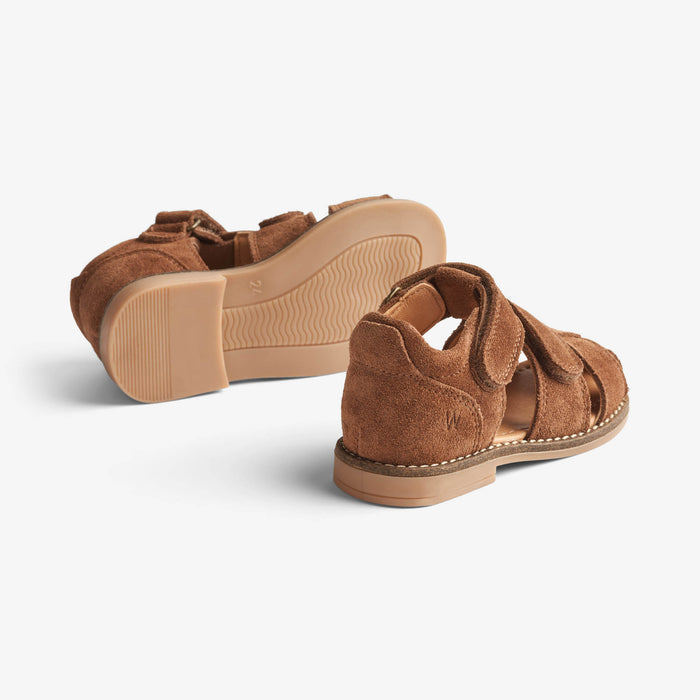 Wheat Footwear Bay Closed Toe Sandal 9002 cognac