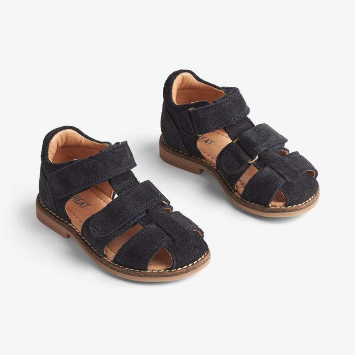 Wheat Footwear Bay Closed Toe Sandal 1432 navy