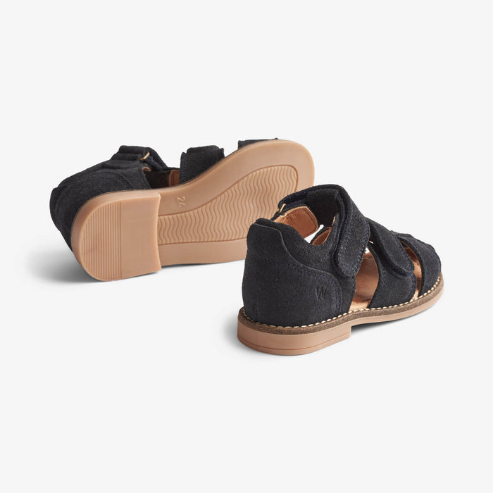 Wheat Footwear Bay Closed Toe Sandal 1432 navy