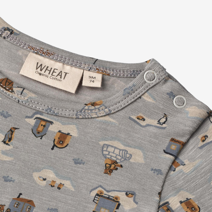 Wheat Main Body Freddie | Baby Underwear/Bodies 1521 winter sky fishing