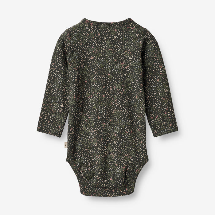 Wheat Main Body Liv | Baby Underwear/Bodies 0028 black coal small flowers