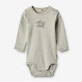 Wheat Main Body L/S Andreas Underwear/Bodies 1475 sea mist
