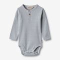 Wheat Main Body L/S Benny Underwear/Bodies 1048 blue stripe