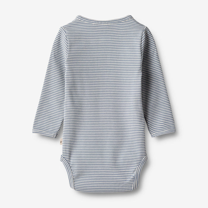 Wheat Main Body L/S Benny Underwear/Bodies 1048 blue stripe