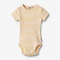Wheat Main Body S/S Elisa Underwear/Bodies 5002 pale apricot stripe