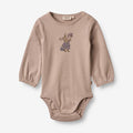Wheat Main Body Sweetrabbit | Baby Underwear/Bodies 0097 grey rose