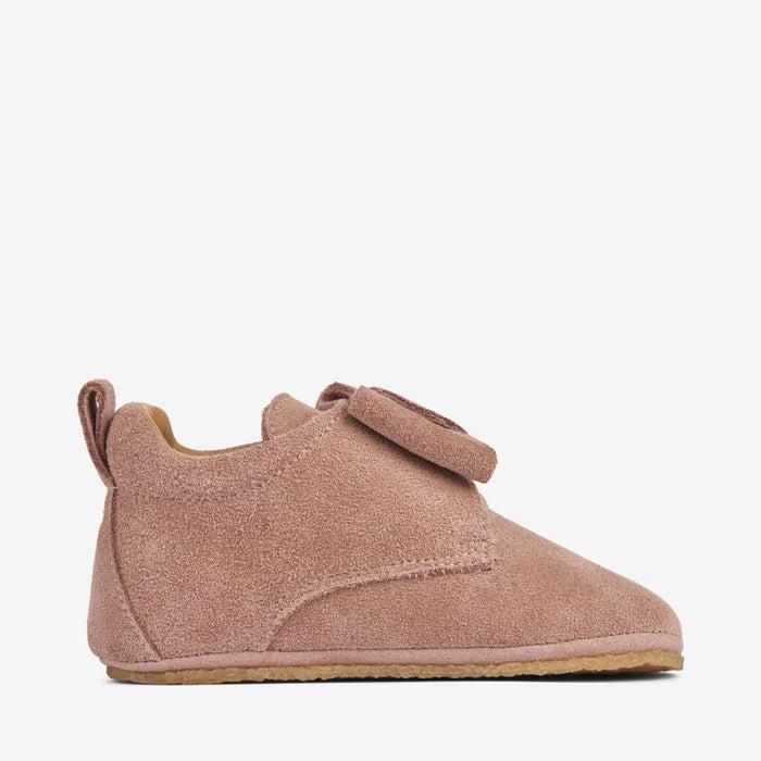 Wheat Footwear Bow Indoor Shoe | Baby Indoor Shoes 2163 dusty rouge