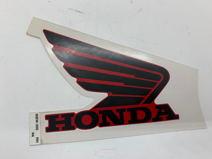 CBR600F4 Right Red Tank Decal