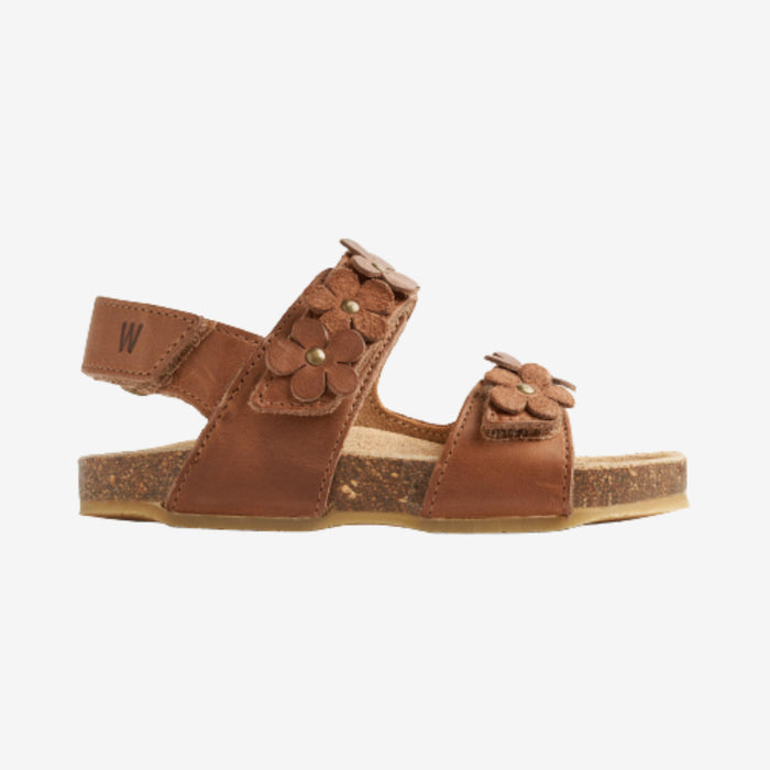 Wheat Footwear Clare Flower Sandal Sandal 9002 cognac