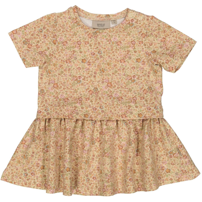Wheat Main Dress Adea Dress 9044 barely beige small flowers
