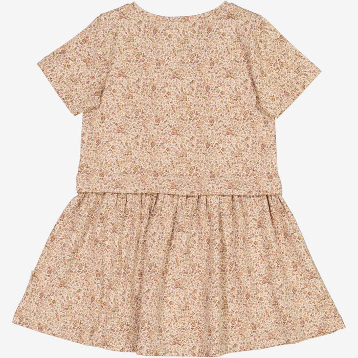 Wheat Main  Dress Adea Dress 2475 rose flowers