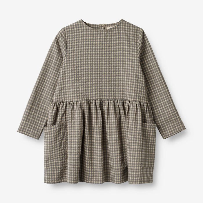 Wheat Main Dress Aima Dress 1529 autumn sky check