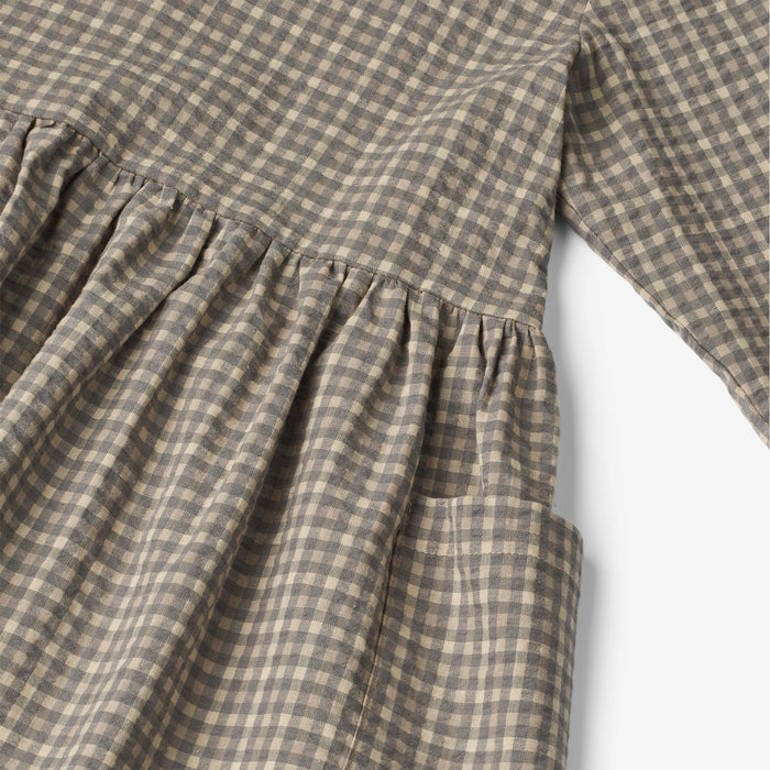 Wheat Main Dress Aima Dress 1529 autumn sky check