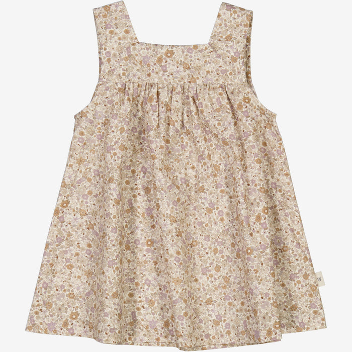 Wheat Main  Dress Ayla | Baby Dress 1353 soft lilac flowers