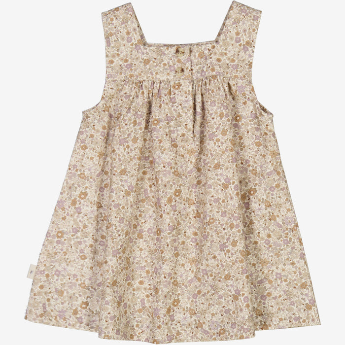 Wheat Main  Dress Ayla | Baby Dress 1353 soft lilac flowers