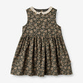 Wheat Main Dress Elma Sleeveless Dress 0027 black coal flowers