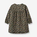 Wheat Main Dress Fenja Dress 0027 black coal flowers