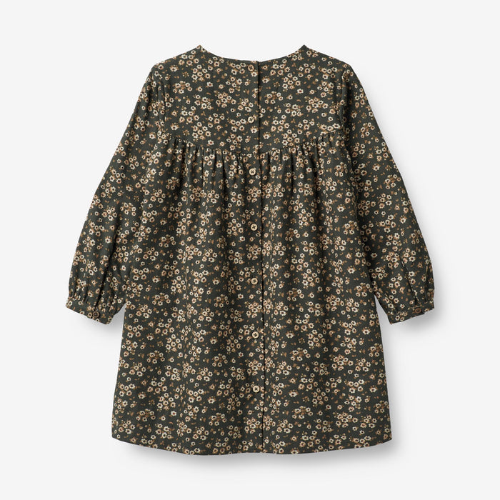 Wheat Main Dress Fenja Dress 0027 black coal flowers