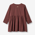 Wheat Main Dress Gunvor Embroidery Dress 2118 aubergine