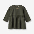 Wheat Main Dress Gunvor Embroidery | Baby Dress 0025 black coal