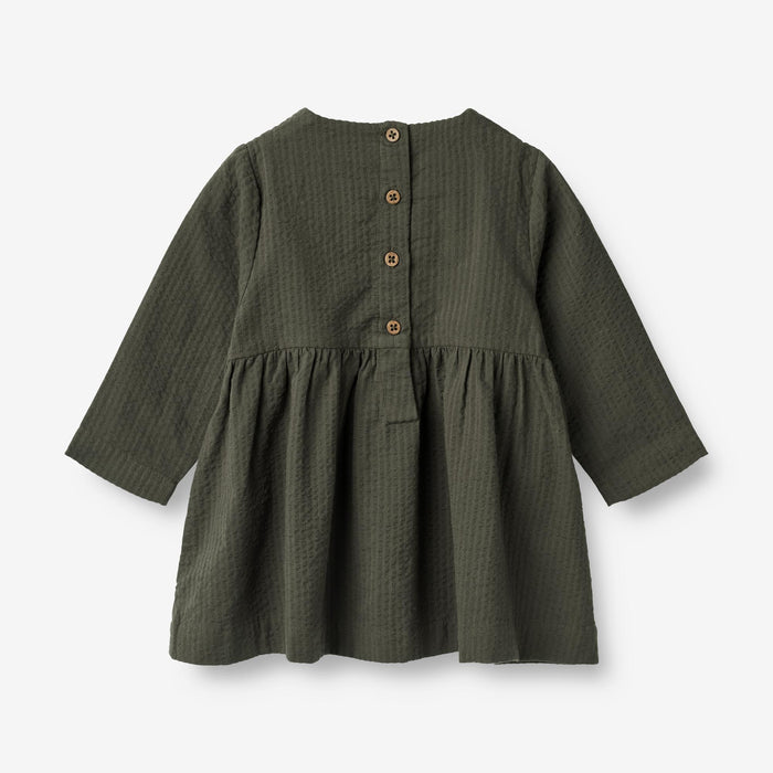 Wheat Main Dress Gunvor Embroidery | Baby Dress 0025 black coal