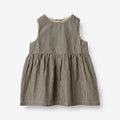 Wheat Main Dress Kirsten | Baby Dress 0030 black coal stripe