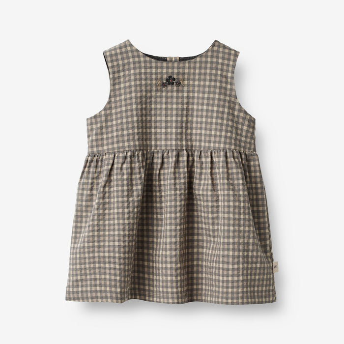 Wheat Main Dress Louisa | Baby Dress 1529 autumn sky check