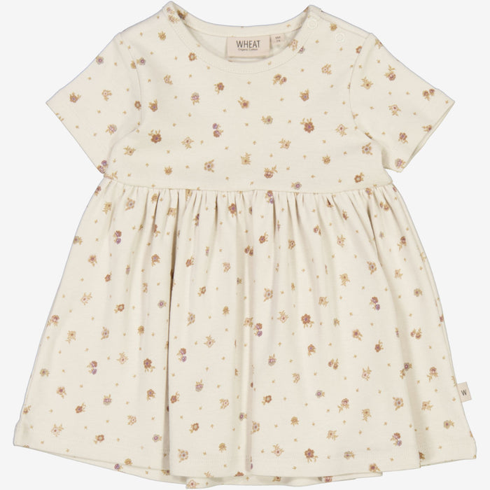 Wheat Main  Dress Nova | Baby Dress 3358 chalk flowers