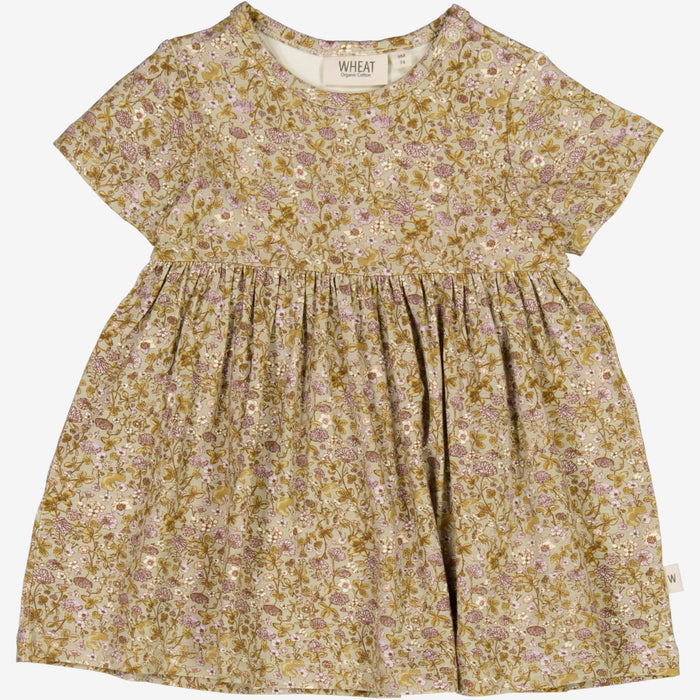 Wheat Main  Dress Nova | Baby Dress 5057 fossil flowers