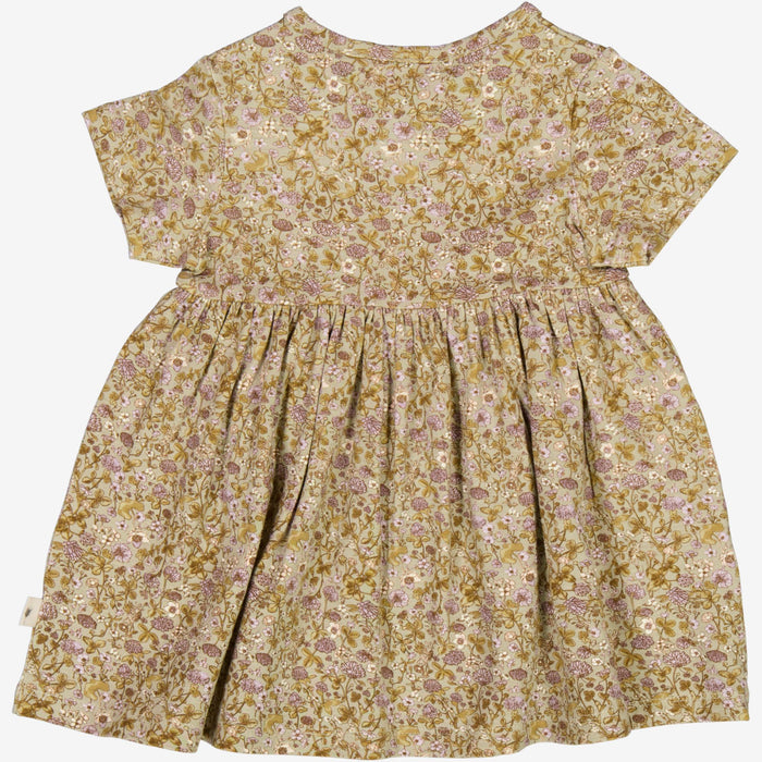 Wheat Main  Dress Nova | Baby Dress 5057 fossil flowers