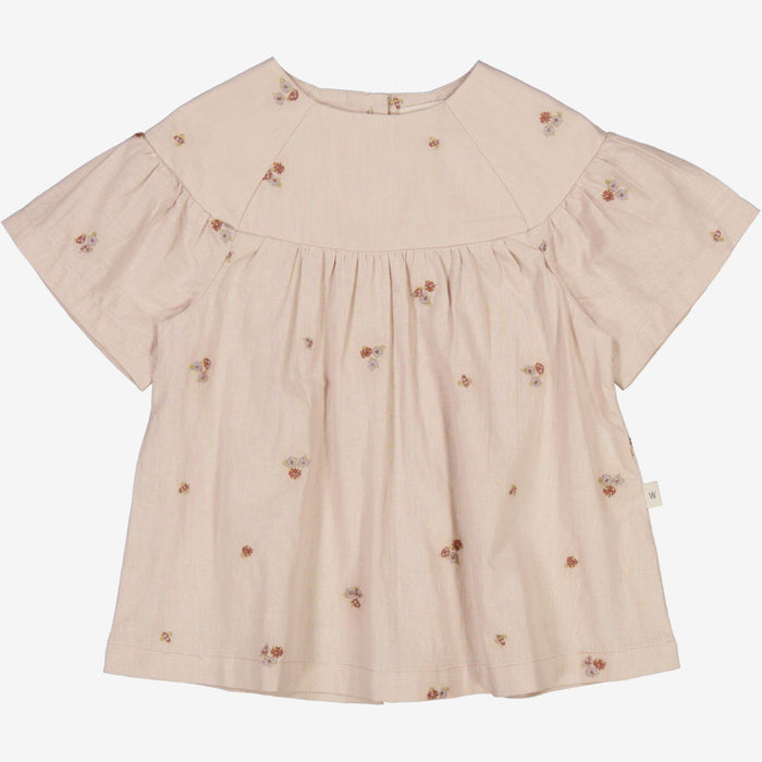 Wheat Main  Dress Sille | Baby Dress 9202 embroidery flowers