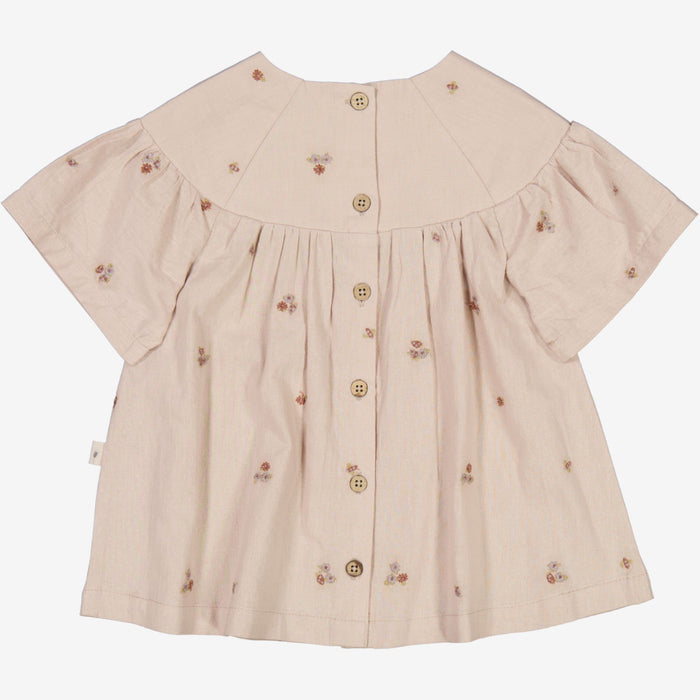Wheat Main  Dress Sille | Baby Dress 9202 embroidery flowers