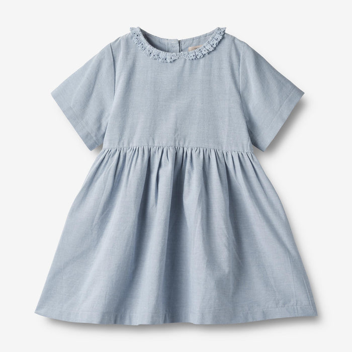 Wheat Main Dress S/S Elma Dress 1042 blue waves