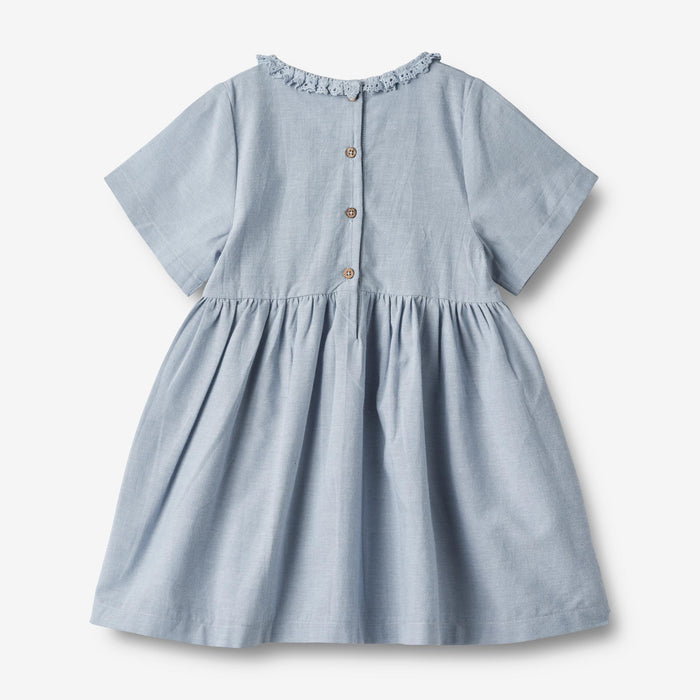 Wheat Main Dress S/S Elma Dress 1042 blue waves