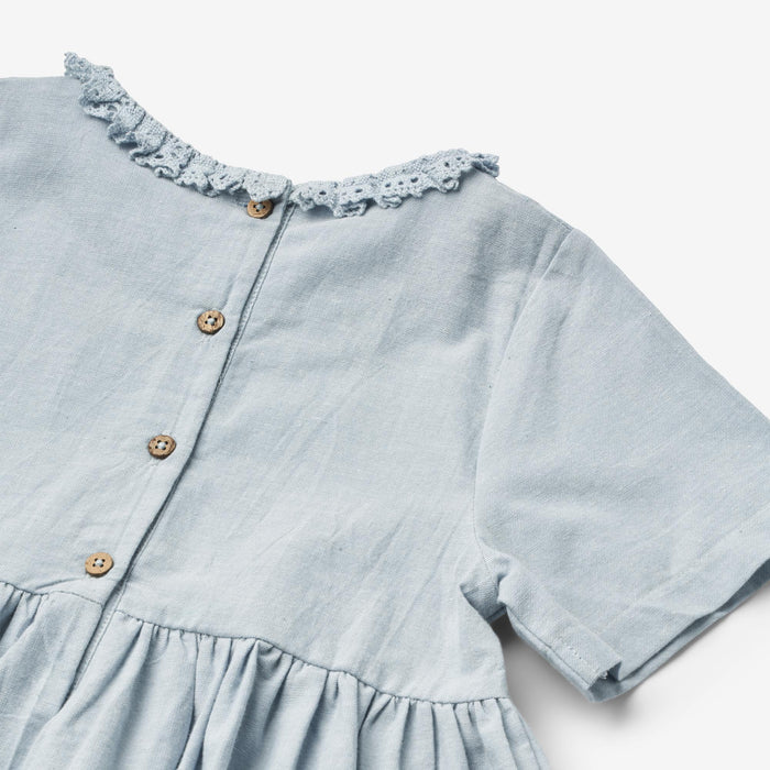 Wheat Main Dress S/S Elma Dress 1042 blue waves