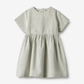 Wheat Main Dress S/S Esmaralda Dress 4109 aquablue stripe