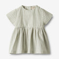 Wheat Main Dress S/S Esmaralda Dress 4109 aquablue stripe