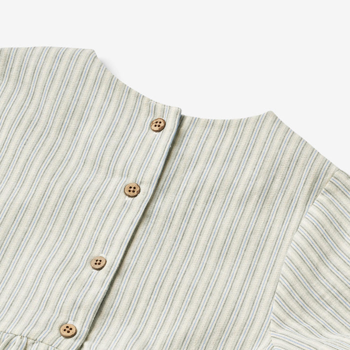 Wheat Main Dress S/S Esmaralda Dress 4109 aquablue stripe
