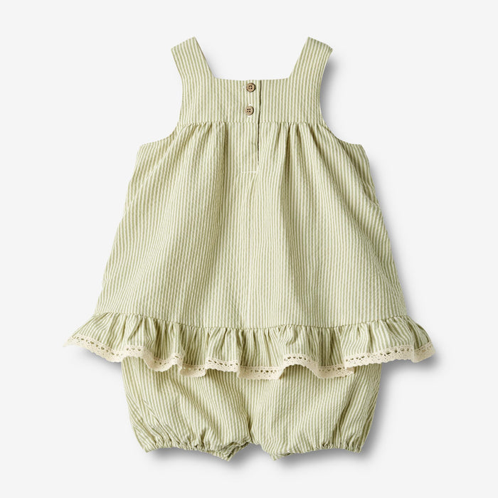 Wheat Main Dress Suit Harriet Dress 4142 green stripe