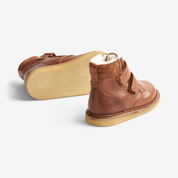Wheat Footwear Hanan Velcro Tex Crepe 9002 cognac