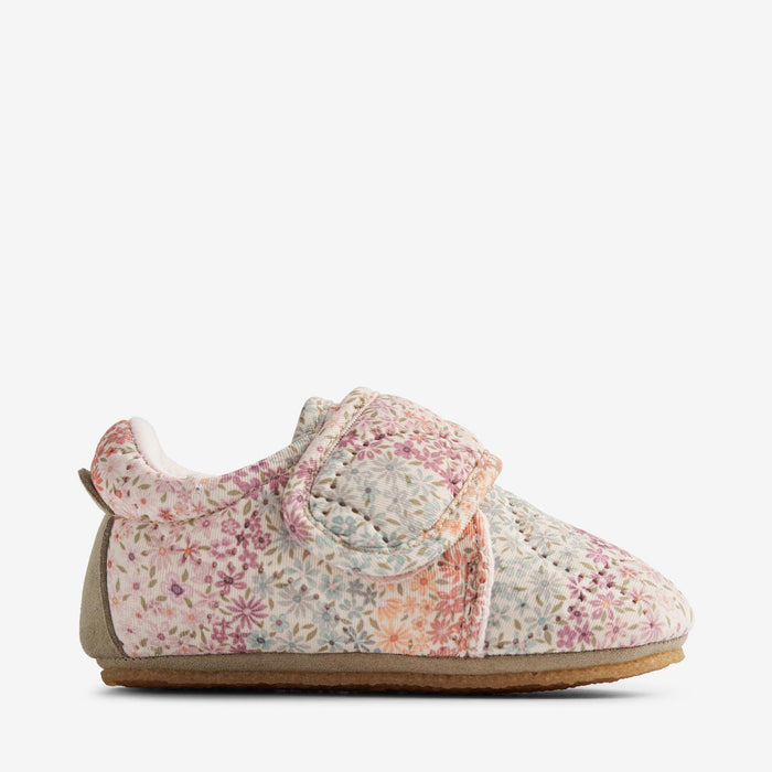 Wheat Footwear Indoor Shoe Thermo Sasha Print Indoor Shoes 9506 rainbow flowers