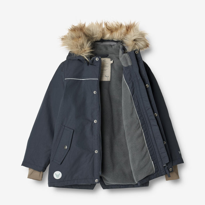 Wheat Outerwear Jacket Kasper Tech Jacket 1108 dark blue