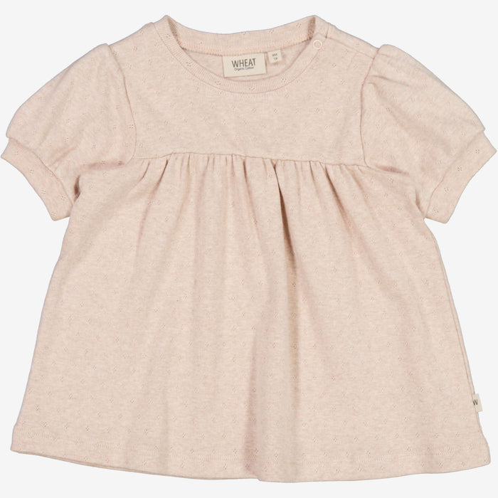 Wheat Main  Jersey Dress Annabelle | Baby Dress 2032 rose dust