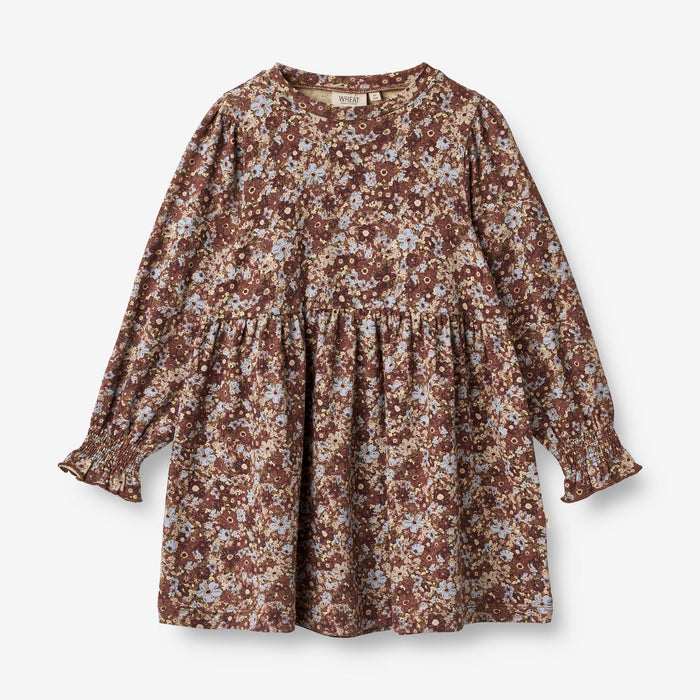 Wheat Main Jersey Dress Eliane Dress 9407 flowers in plenty