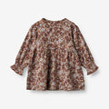 Wheat Main Jersey Dress Eliane | Baby Dress 9407 flowers in plenty